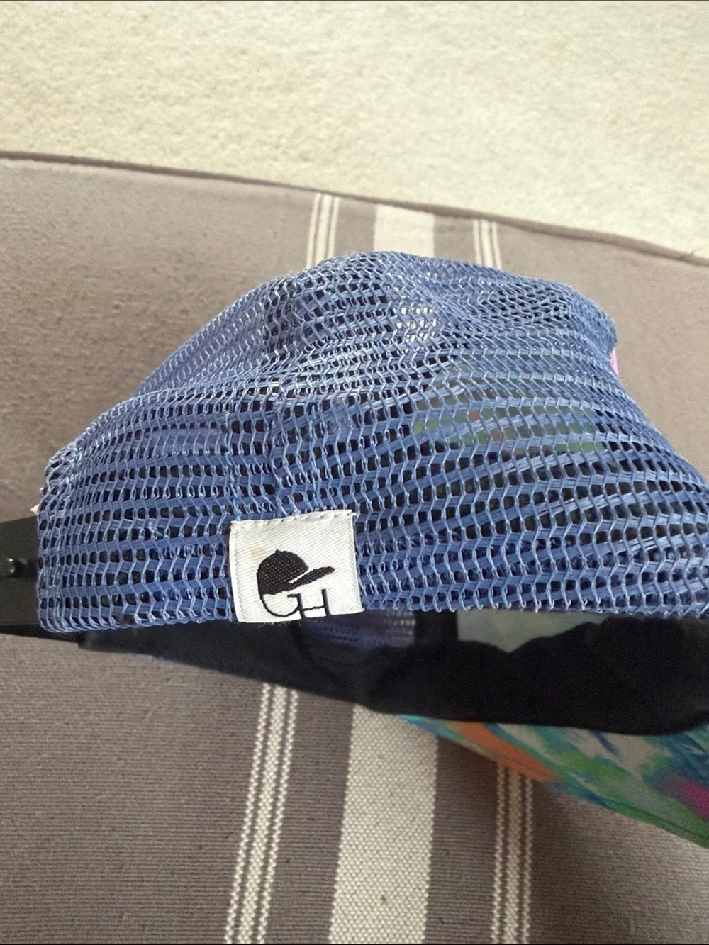George Hats Toddler Vibrant Tropical Palm Print Mesh Trucker Hat